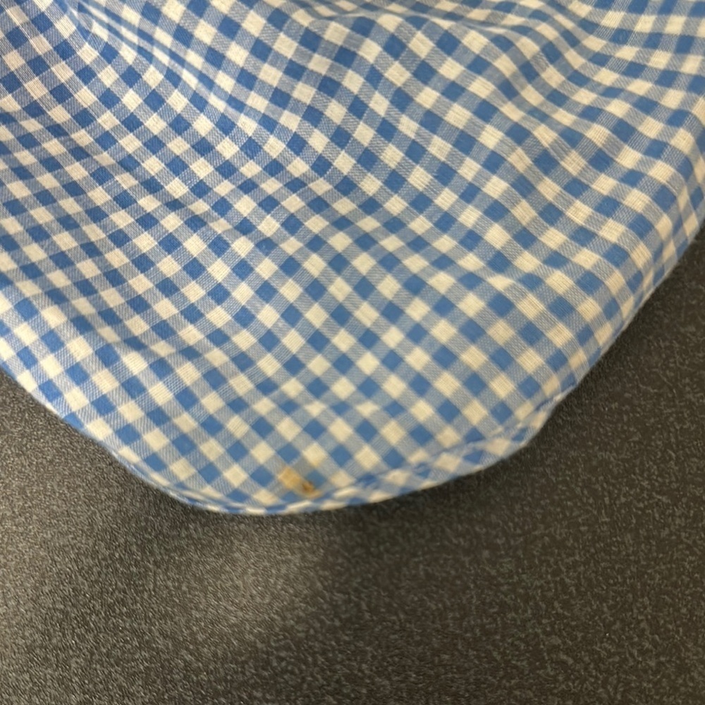 Blue and White Gingham Baby Romper vintage 70’s - Picture 2 of 2